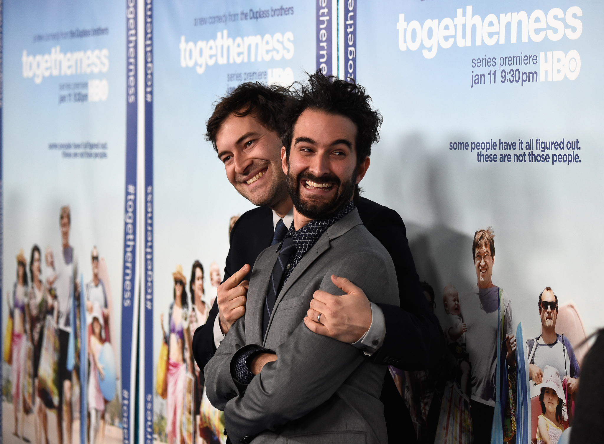 Jay Duplass and Mark Duplass at event of Togetherness (2015)