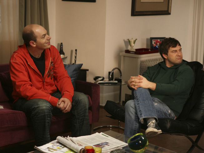 Still of Mark Duplass and Paul Scheer in The League (2009)