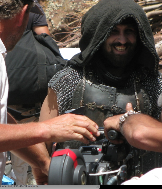 Thomas DuPont on the set of Prince of Persia