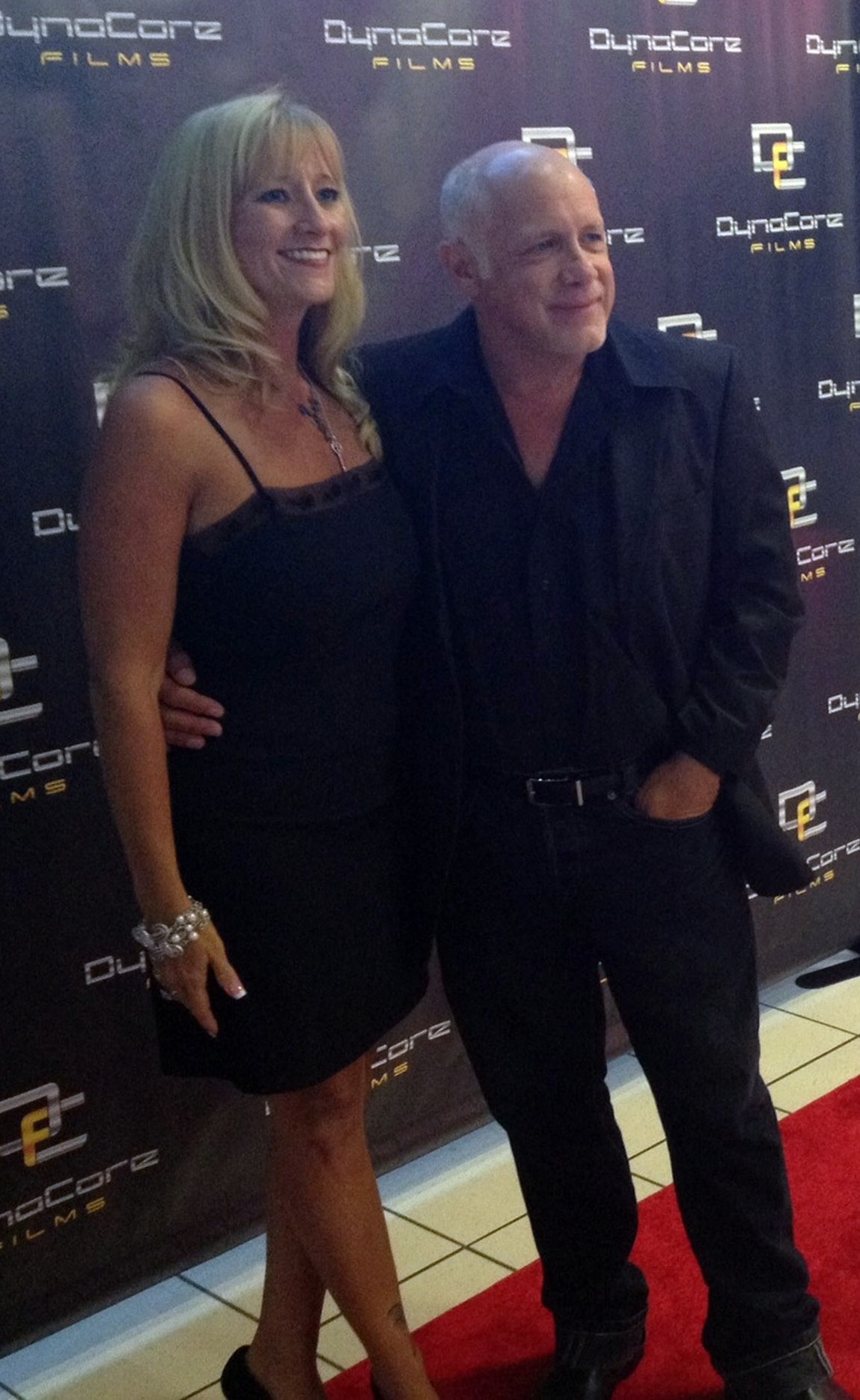 Tim Duquette with longtime partner Janet Fiugalski at a screening of MAN IN A BOX. August 2014