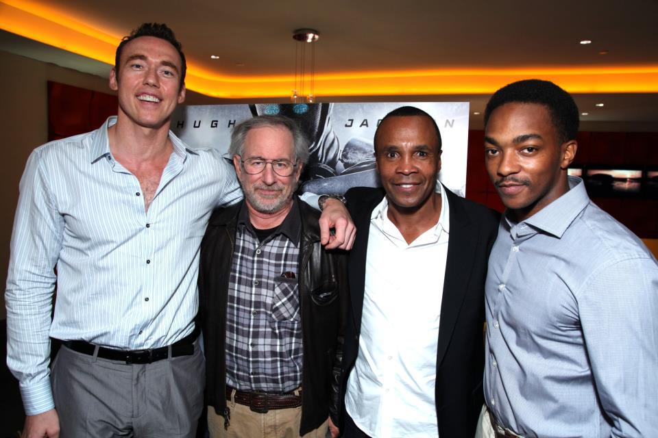 Kevin Durand, Steven Spielberg, Sugar Ray Leonard and Anthony Mackie.