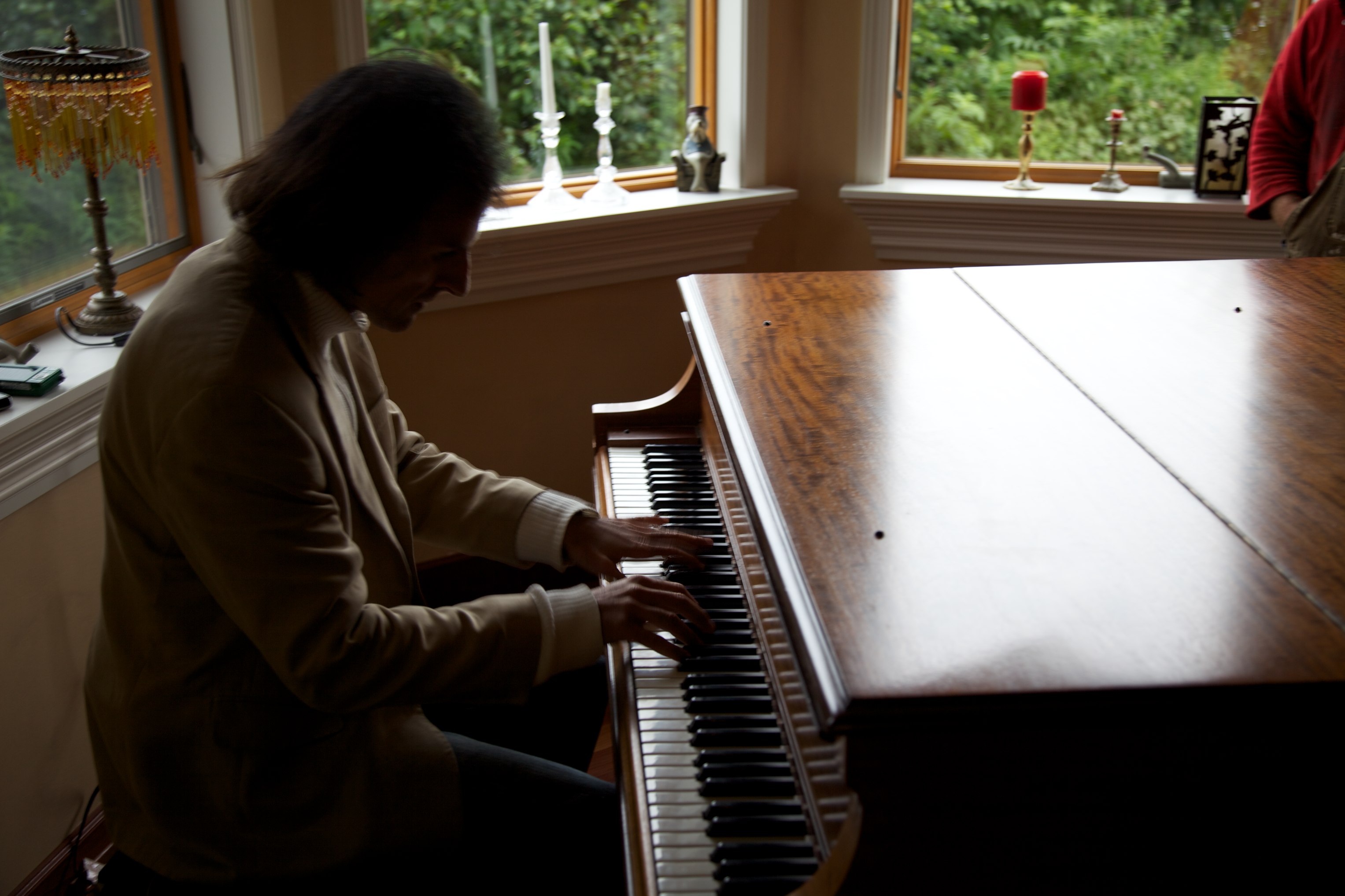 Piano Philippe Durand playing Frederic Chopin in preparation of the film