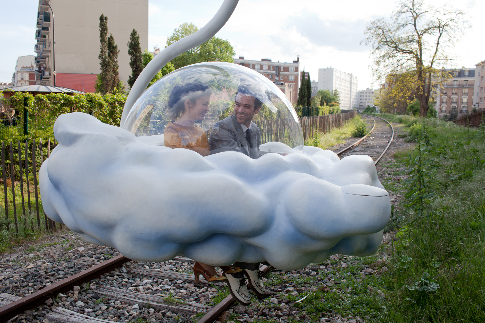 Still of Romain Duris and Audrey Tautou in Geleti sapnai (2013)