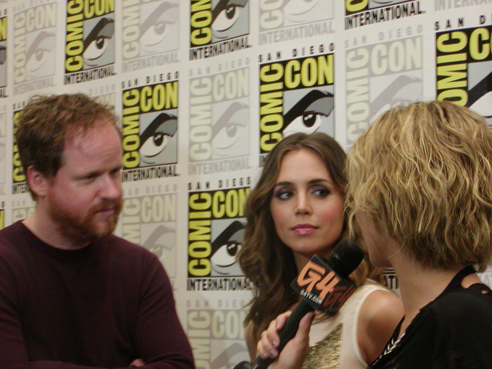 Eliza Dushku and Joss Whedon at event of Leliu namai (2009)