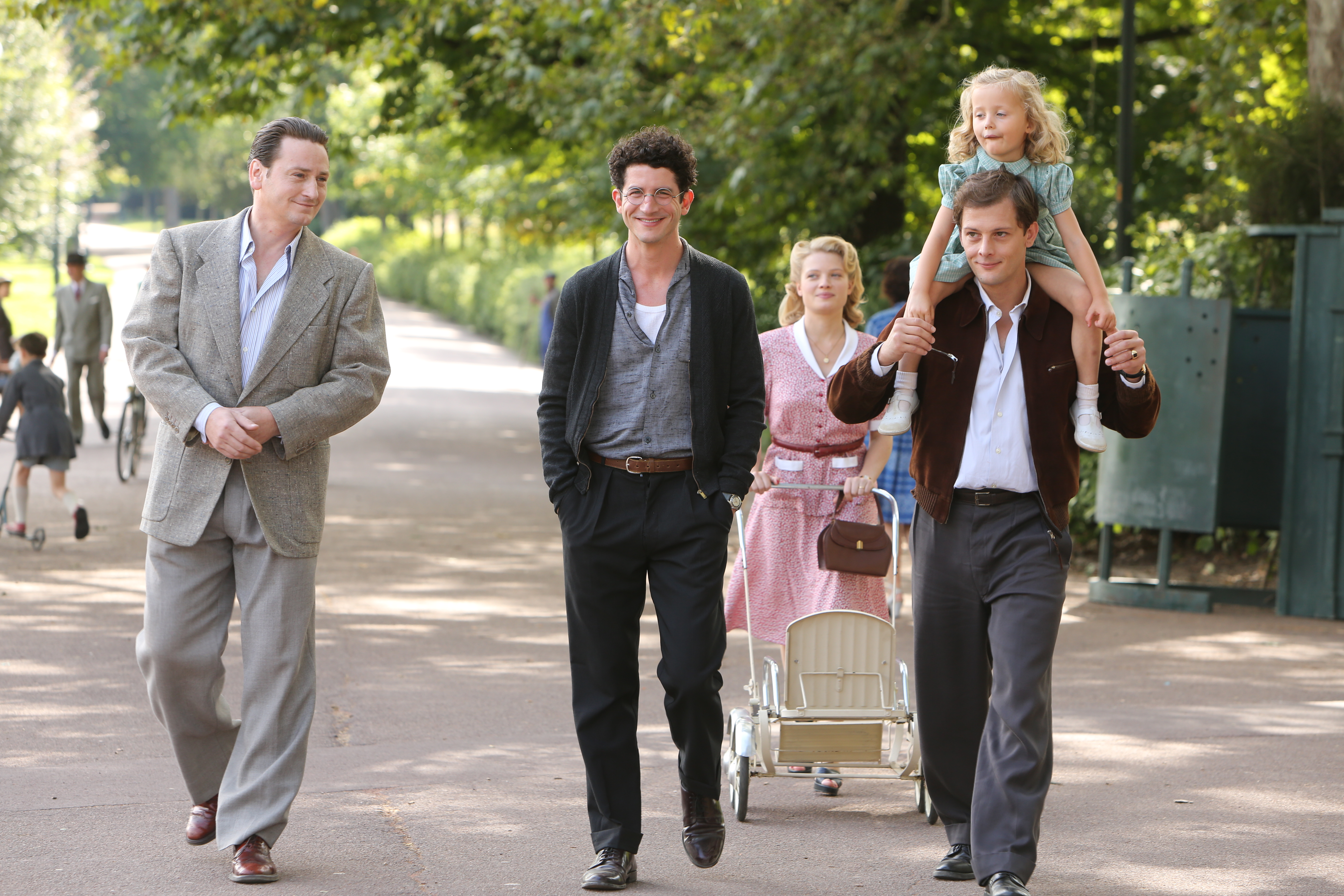 Still of Nicolas Duvauchelle, Benoît Magimel, Clément Sibony and Mélanie Thierry in Pour une femme (2013)