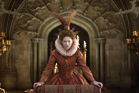 Cate Blanchett as Queen Elizabeth I in 
