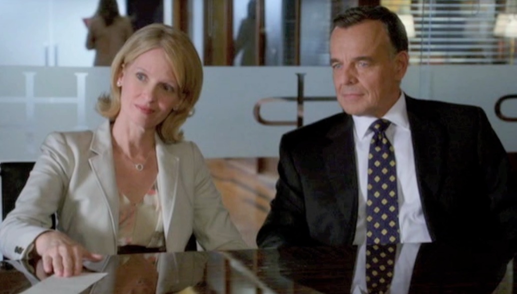 As Sally Dodd on 'Drop Dead Diva'. With Ray Wise.