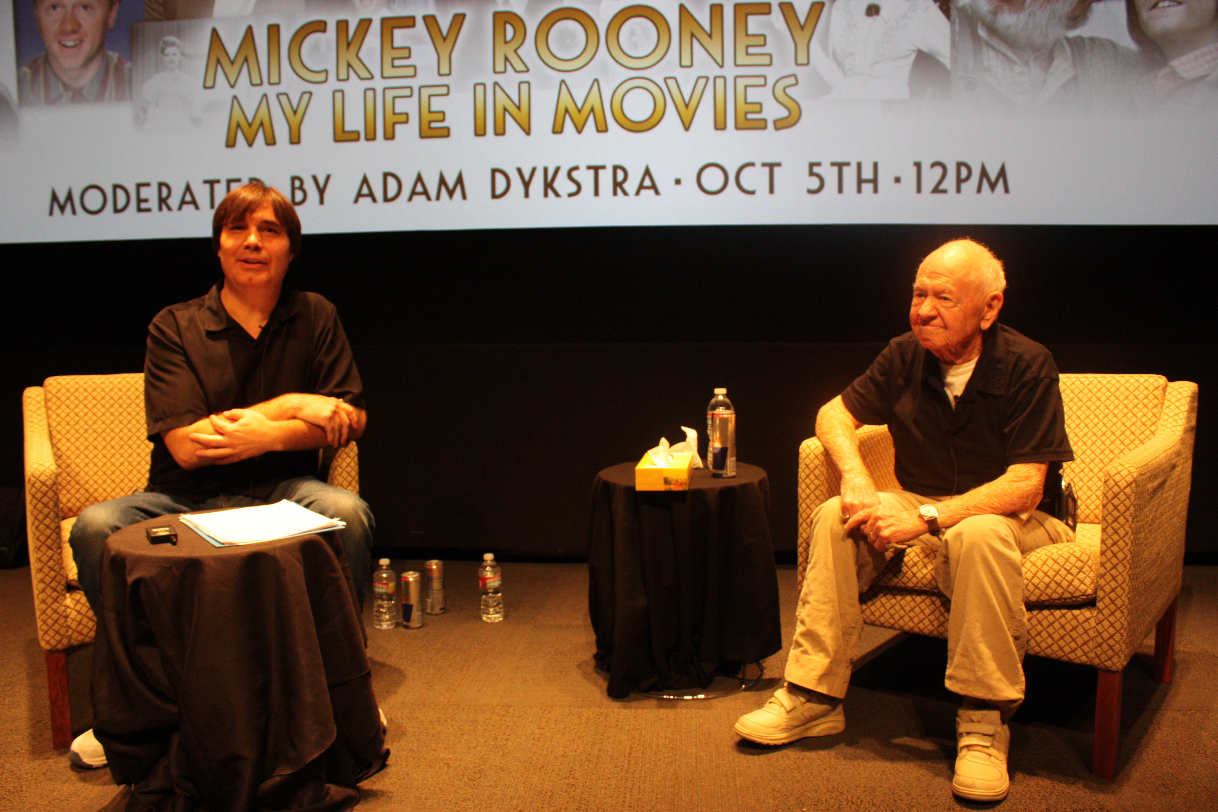 We were fortunate at Disney Feature Animation that Hollywood Legend, Mickey Rooney, talked with us about entertaining audiences for 90 years - that's right, he started show business before he was 2.