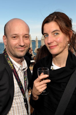 Luc Dery of Micro_Scope and Juliette Gill of the Works International attend the TIFF Party held at the Plage des Palms during the 63rd Annual International Cannes Film Festival on May 14, 2010 in Cannes, France.