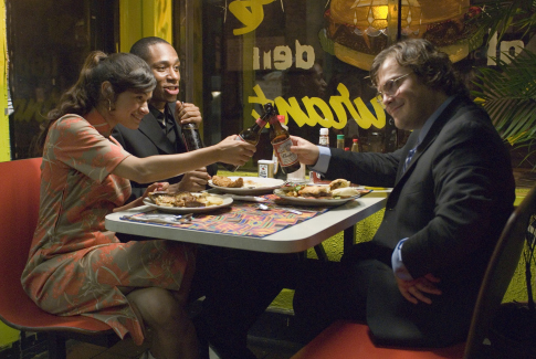 Still of Yasiin Bey, Jack Black and Melonie Diaz in Be Kind Rewind (2008)