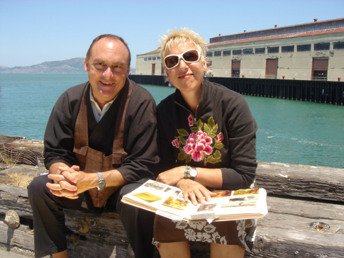 Doris Dörrie and Edward Espe Brown in How to Cook Your Life (2007)