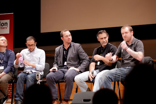 Speaking at the 2011 London Screenwriters' Festival. http://2011.londonscreenwritersfestival.com/blog/common-pitfalls/