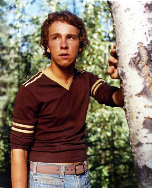 Stan Edmonds as Rick discovering the murders. Filming of SEQUENCE, August 1979. West of Cochrane, Alberta.