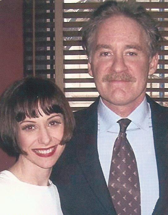 Susan photographed with Kevin Kline at Sardi's in NYC, 2004