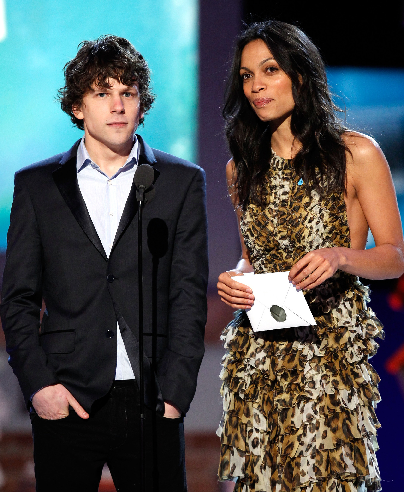 Rosario Dawson and Jesse Eisenberg