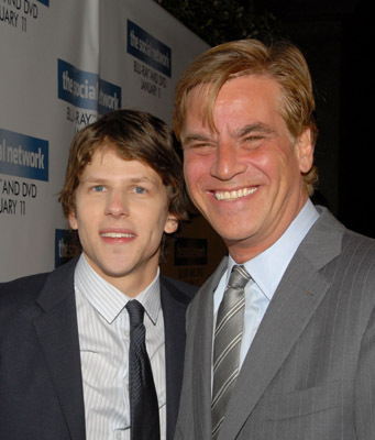 Jesse Eisenberg and Aaron Sorkin at event of The Social Network (2010)