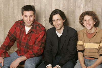 William Baldwin, Noah Baumbach and Jesse Eisenberg at event of The Squid and the Whale (2005)