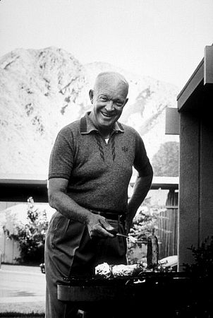 Dwight D. Eisenhower at home in Palm Springs, CA, 1961.