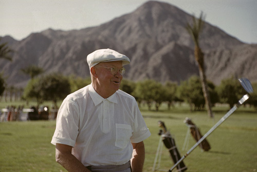 Dwight D. Eisenhower playing golf at La Quinta