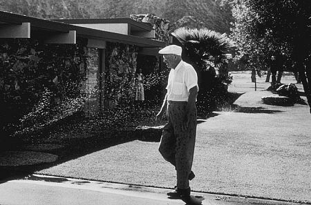 Dwight D. Eisenhower at home in Palm Springs, CA, 1961.