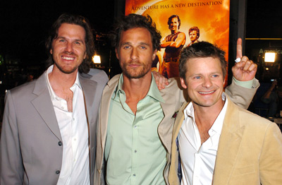 Matthew McConaughey, Steve Zahn and Breck Eisner at event of Sahara (2005)