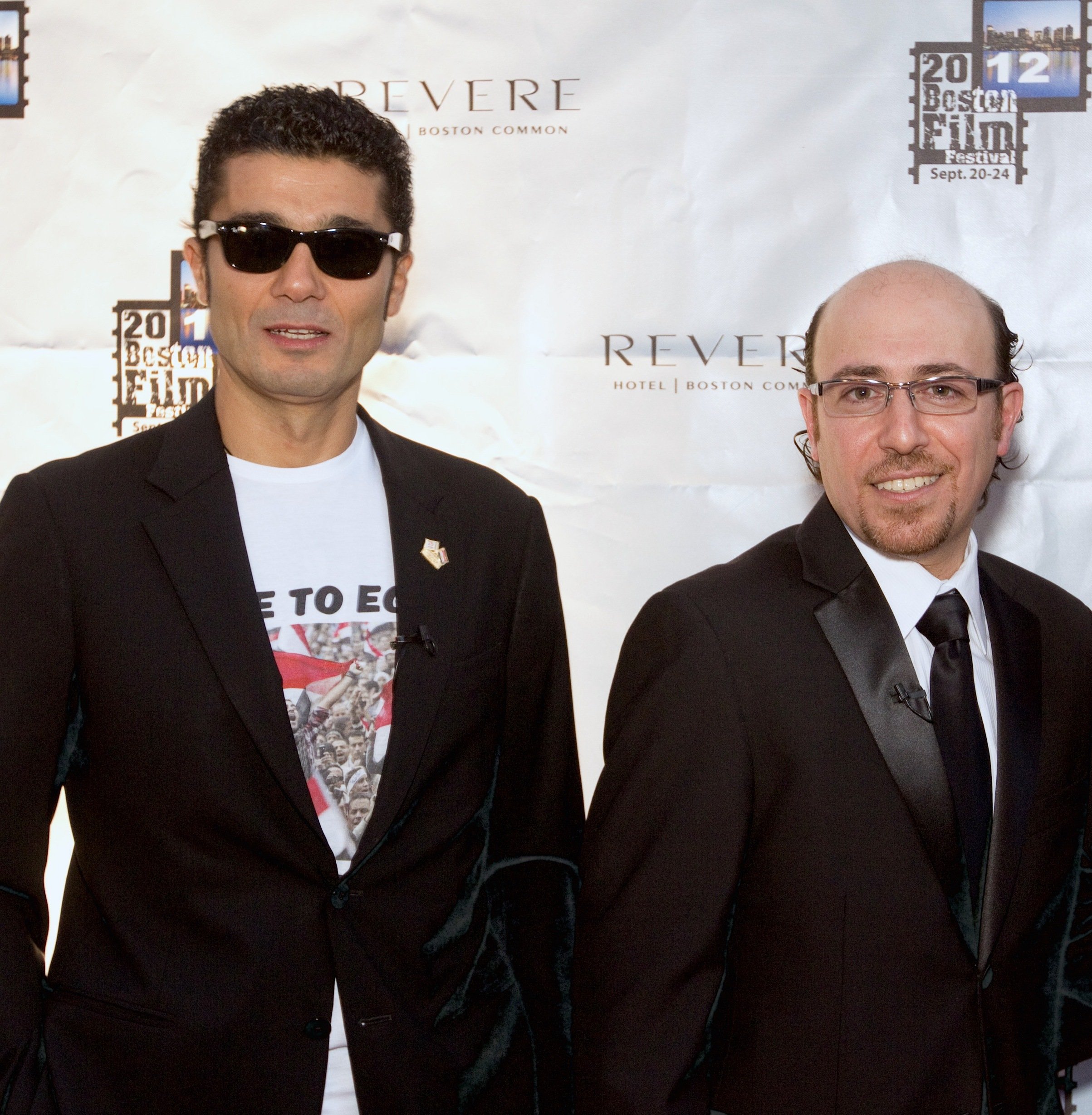 Director Sam Kadi and actor Khaled Nabawy at THE CITIZEN premiere.
