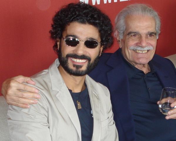 Omar Sharif and Khaled Nabawy in The 66th Venice Film Festival with ALMosafer Movie 9 September, 2009