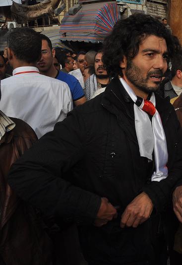 Khaled Nabawy in Tahrir Square