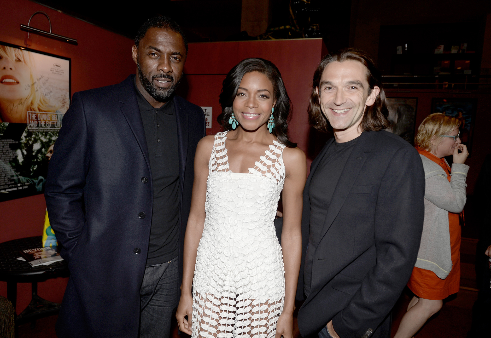 Justin Chadwick, Idris Elba and Naomie Harris at event of Mandela: ilgas kelias i laisve (2013)