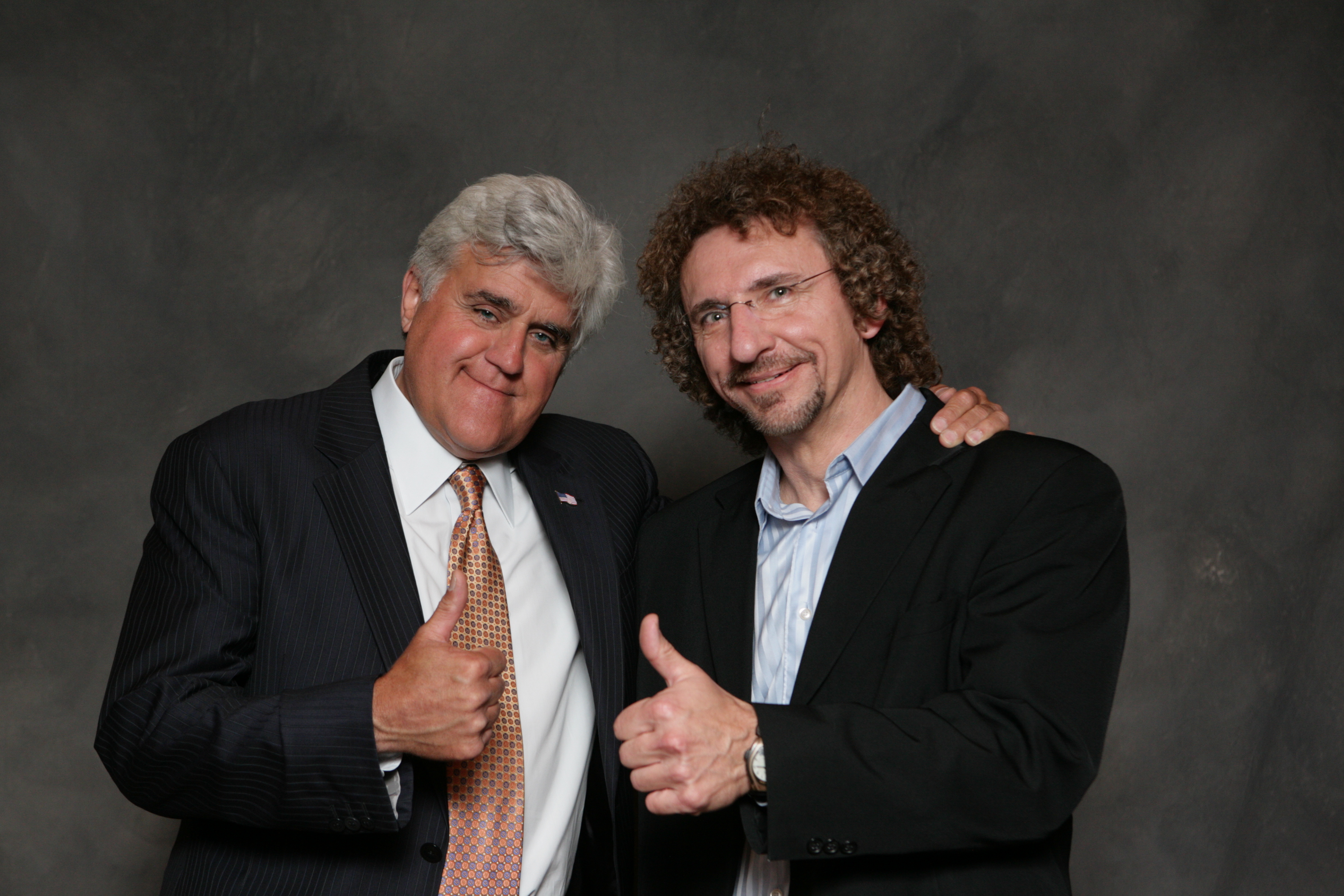 Jay Leno and Steven Elbert