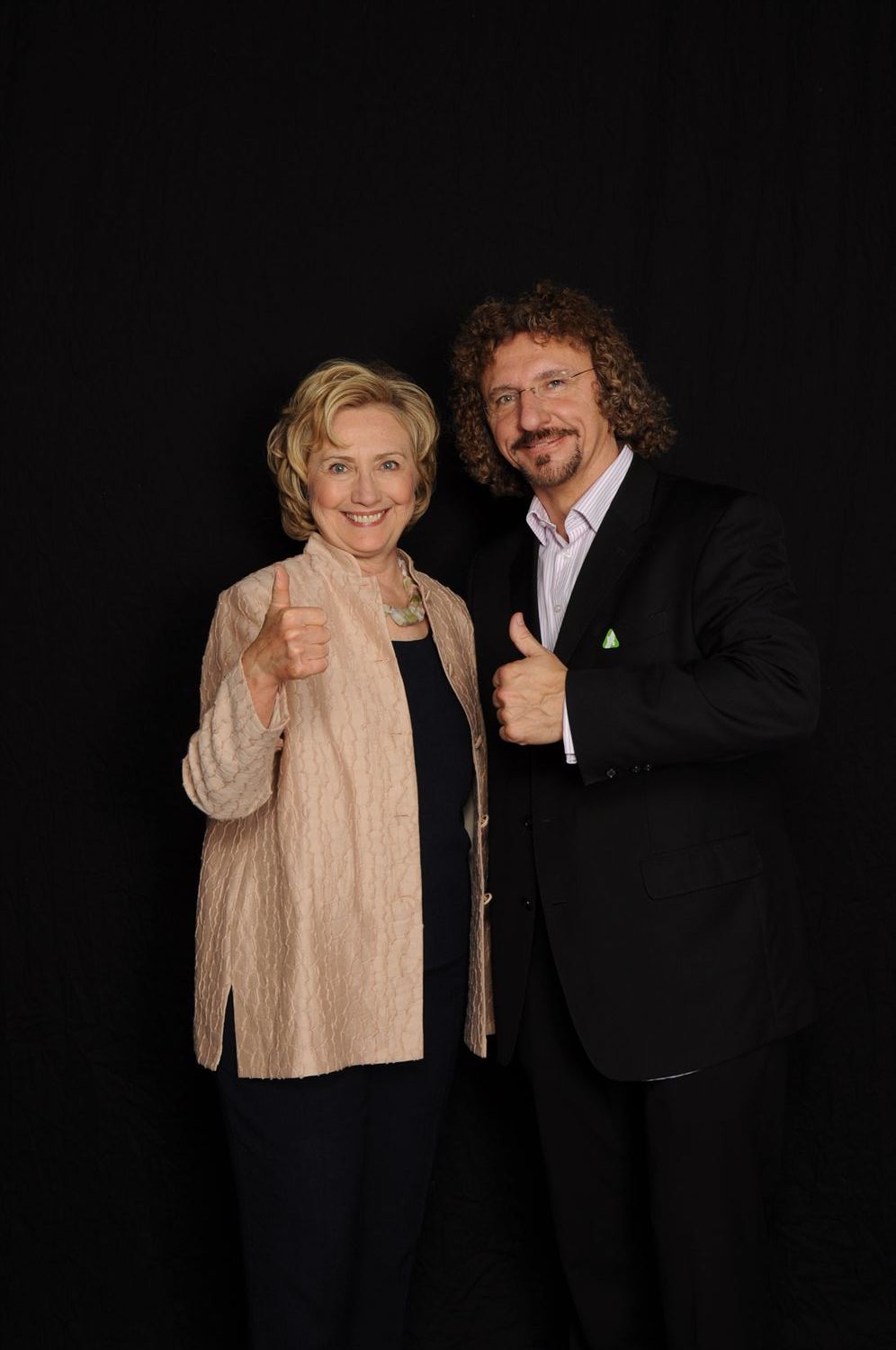 Hillary Clinton and Steven Elbert