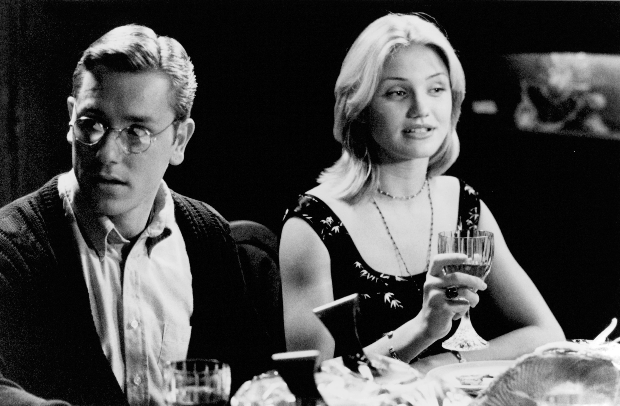 Still of Cameron Diaz and Ron Eldard in The Last Supper (1995)
