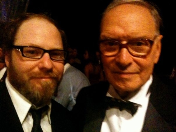Composer Frank Ilfman and Composer Ennio Morricone at the Cannes Film Festival gala opening