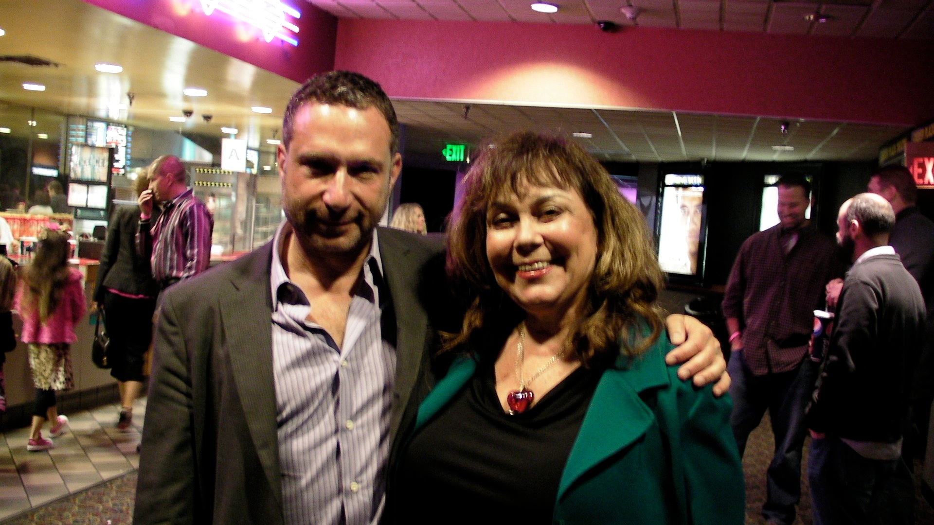 Alan Poul & Bunny at Premiere of 