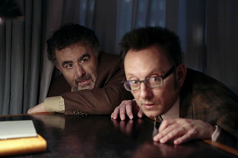 Still of Saul Rubinek and Michael Emerson in Person of Interest (2011)