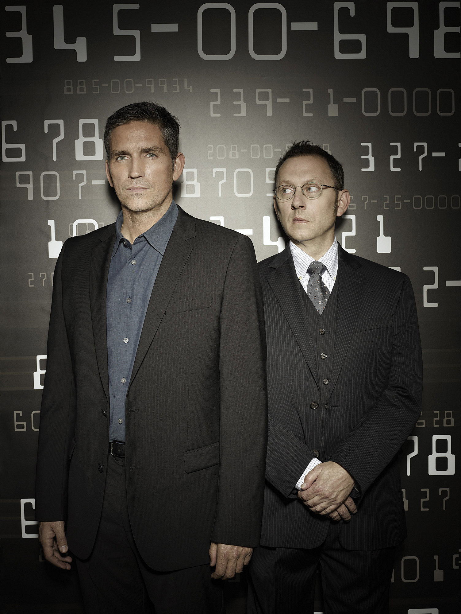 Still of Jim Caviezel and Michael Emerson in Person of Interest (2011)