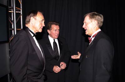 Martin Sheen, Dick Enberg and Jack Nicklaus