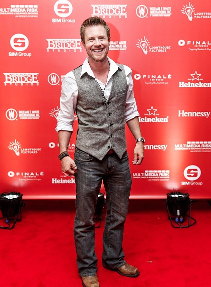 Kaj-Erik Eriksen arrives at the 2014 Lighthouse Pictures party. Part of the Vancouver international film Festival.