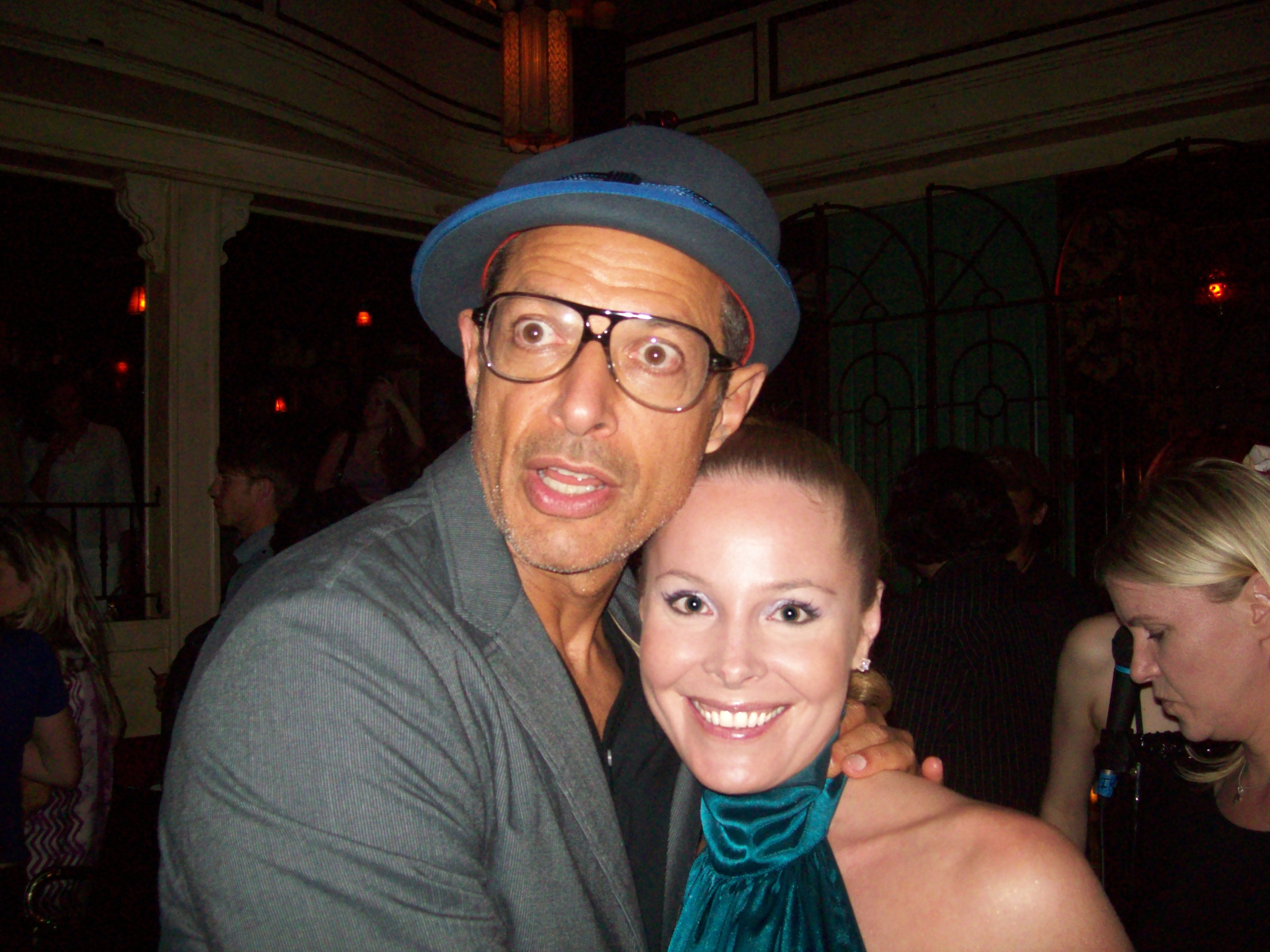 Jeff Goldblum & Tami Erin at Cafe'Was, Hollywood. Tami appeared recently in the Cartoon Networks Tim & Erics Awesome movie along side Zach Galafanakis (The Hangover) and John C Reilly of (Chicago). The film aired and was also