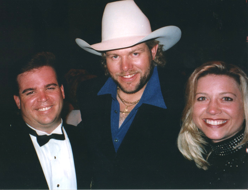 Jim Ervin, Toby Keith, and Jennifer Ervin