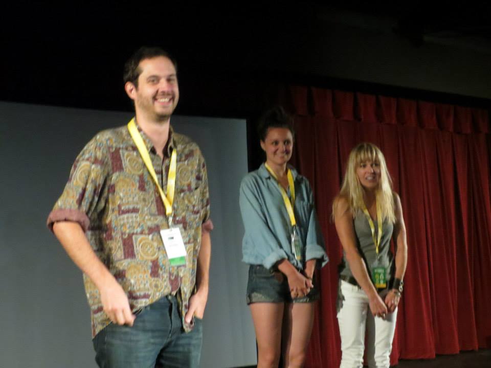 Director Drew Tobia, Eleanore Pienta and Dana Eskelson Sidewalk Film Festival 2013 Best Narrative Feature