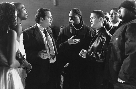 Still of Jon Lovitz, Mekhi Phifer, Lexie Bigham, Guillermo Díaz, Gil Espinoza and Malinda Williams in High School High (1996)