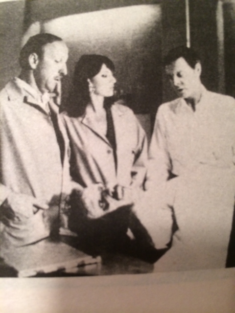 Bill EuDaly as Withered Chuck, with Ace Mask, Sarah Douglas and Louis Jourdan in 