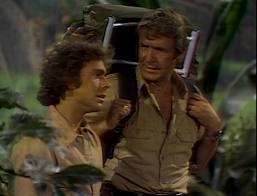 Wesley Eure and Ron Harper (Uncle Jack) in Land of the Lost