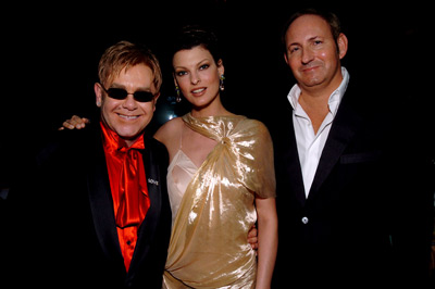 Elton John and Linda Evangelista