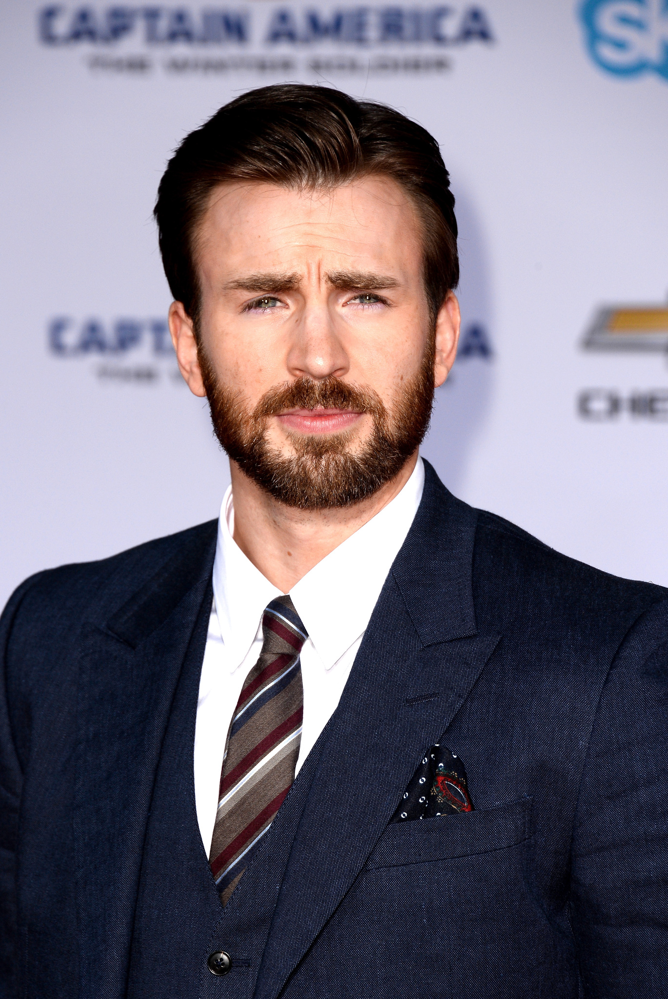 Chris Evans at event of Kapitonas Amerika: ziemos karys (2014)