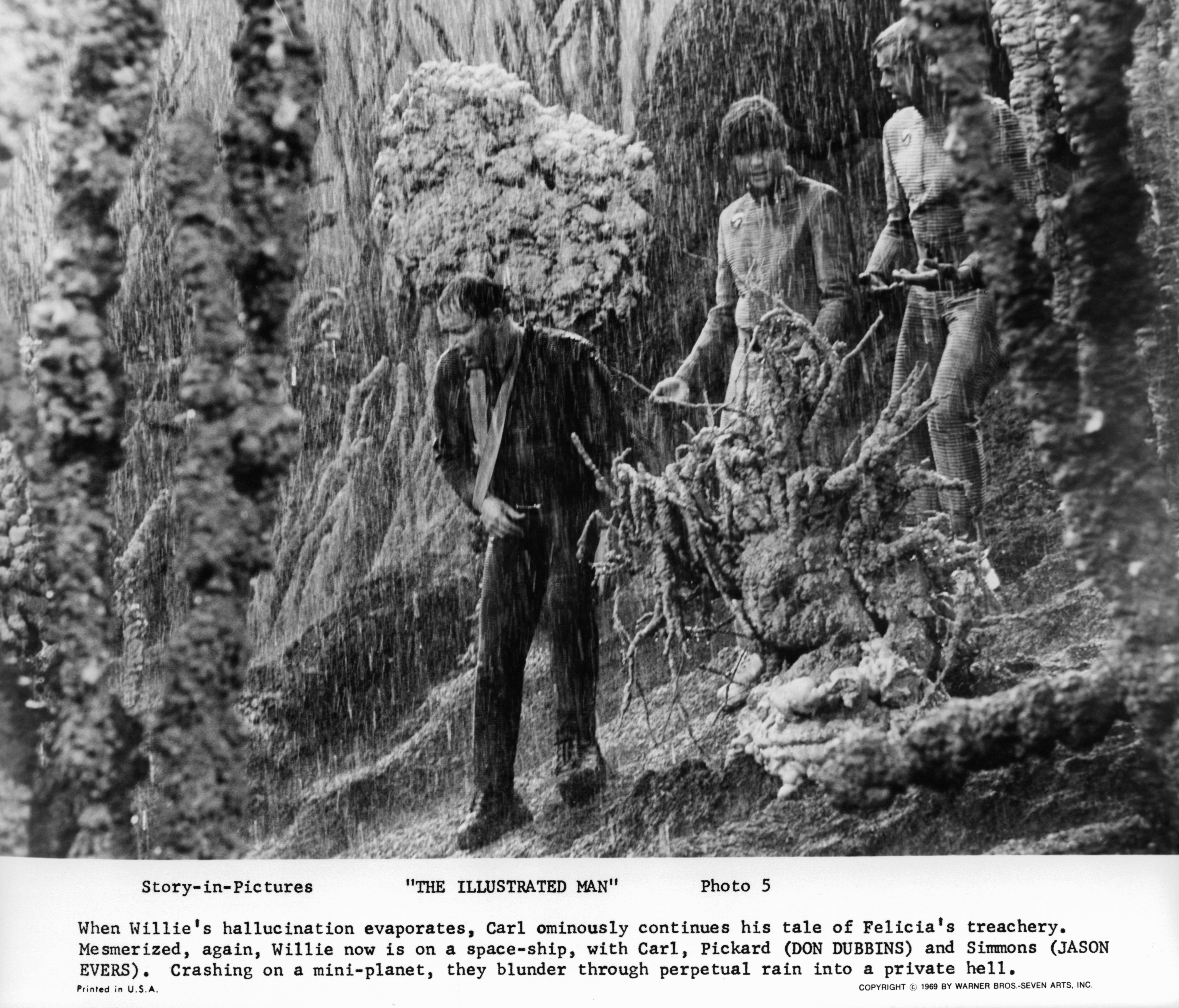 Still of Rod Steiger, Don Dubbins and Jason Evers in The Illustrated Man (1969)