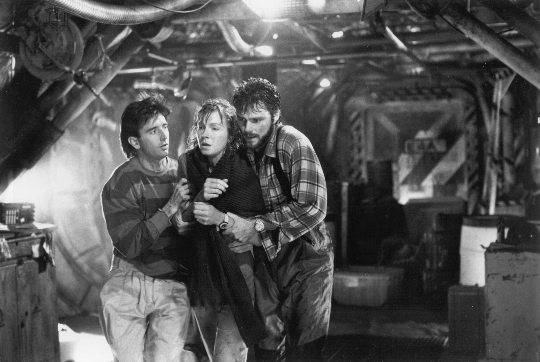 Still of Nancy Everhard, Greg Evigan and Matt McCoy in DeepStar Six (1989)
