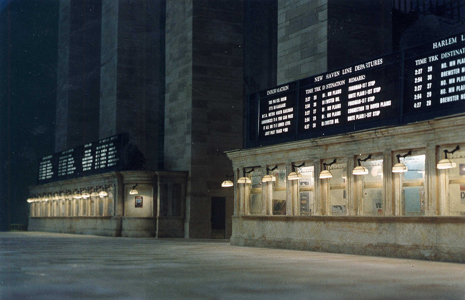 1/3 scale interior Grand Central Station 