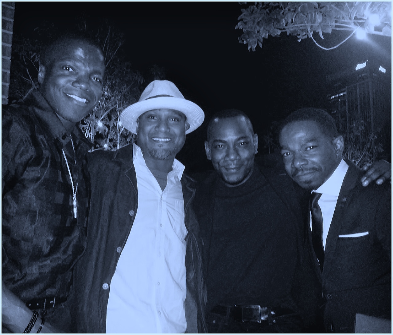 Purchase Mafia from left to right Reno Wilson, Seth Gilliam, Laurence Mason, Dwight Ewell
